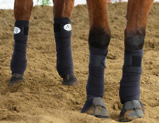 Fleece Polo Wraps Black (4 pack)