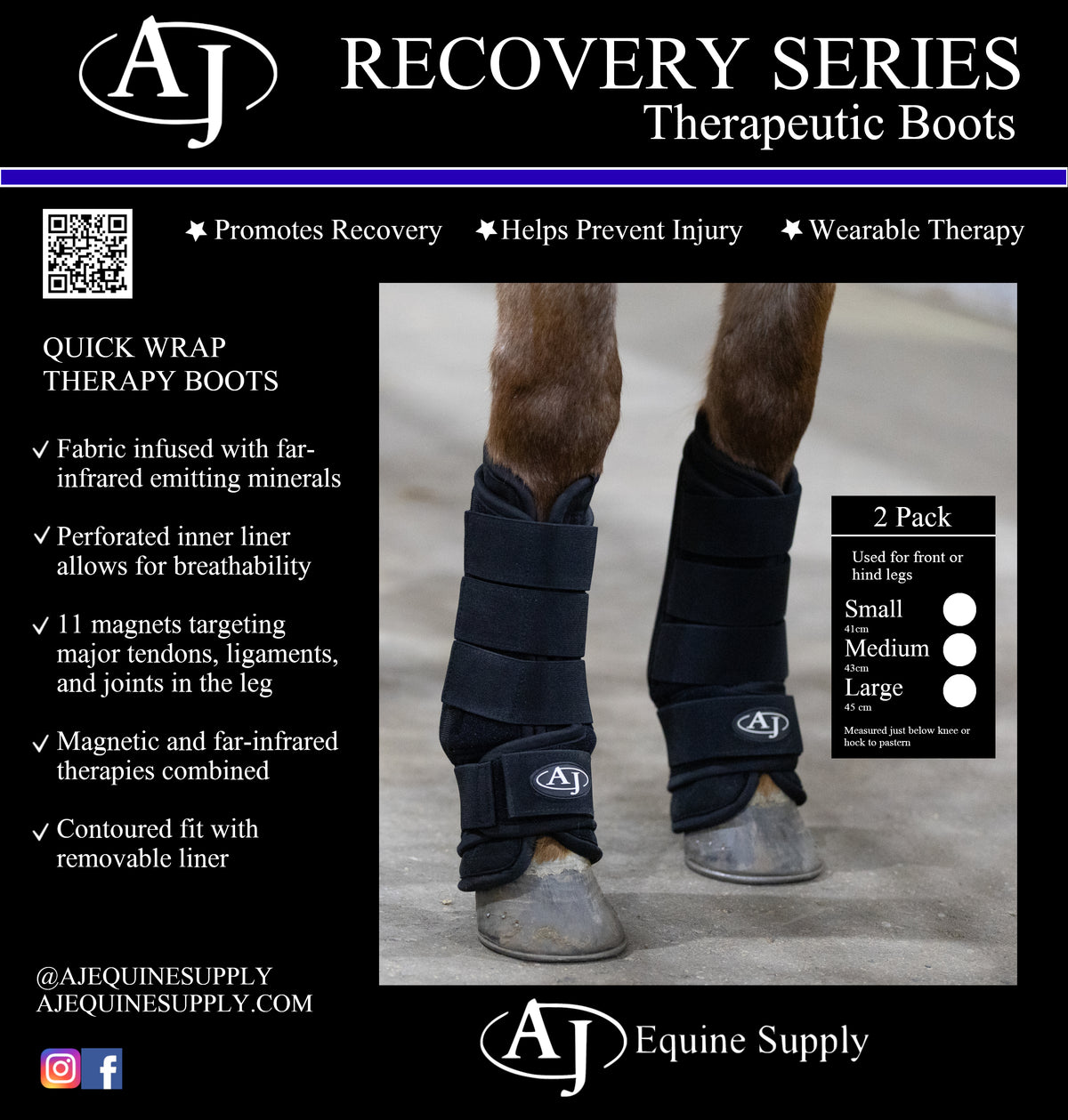 Wrapping Boots Quick Wrap Therapy Boots – AJ Equine Supply